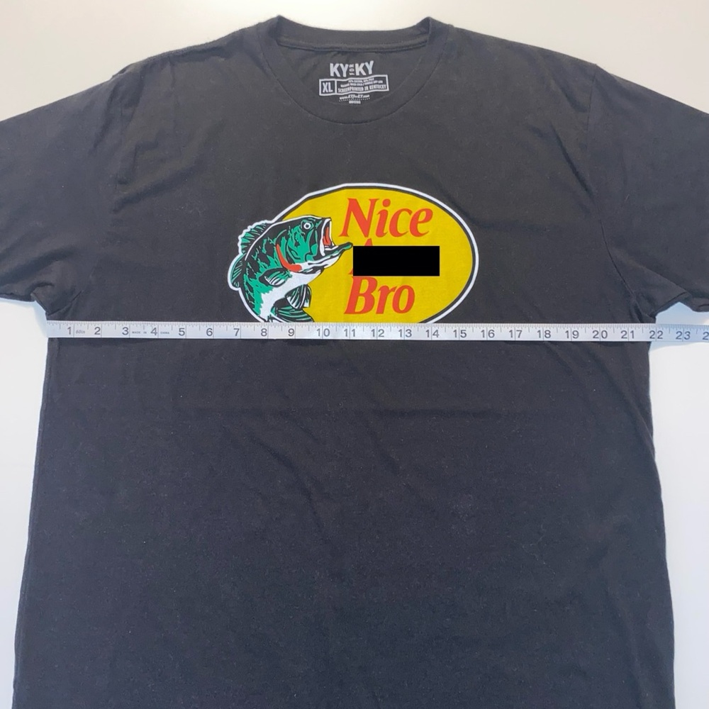 KY for KY RARE Nice A** Bro Graphic Tee - Black Size XL / Lexington KY - Picture 4 of 5